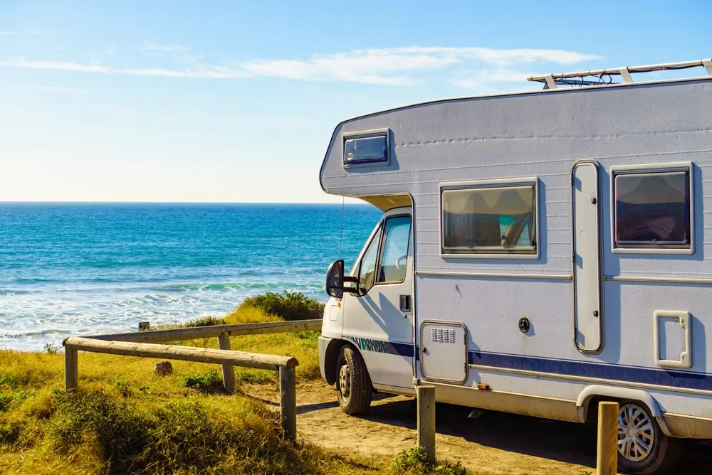 Autocaravana de Camping en la Playa