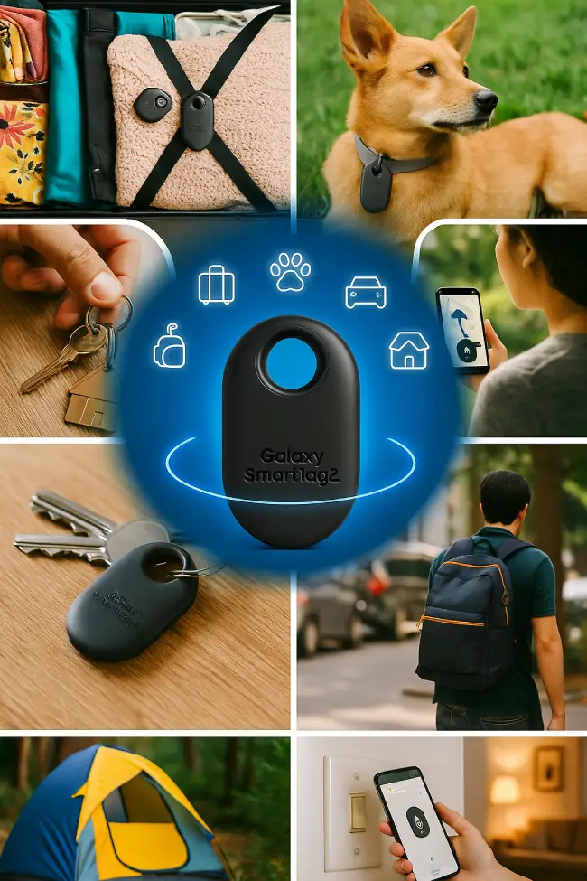 Casos prácticos del Samsung SmartTag2: rastrear maletas, llaves, mascotas, coche o niños con tecnología precisa y segura 📦🔑🐾🚗🧭
