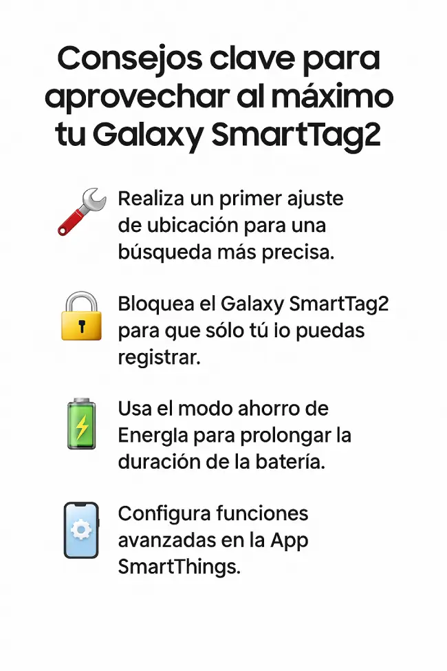 Consejos prácticos para aprovechar al máximo el Galaxy SmartTag2: configuración, batería, ubicación y rutinas clave 🛠️📲