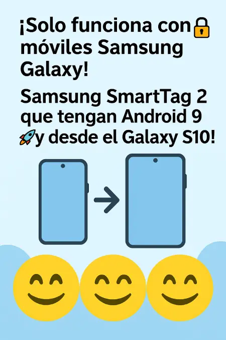 Samsung SmartTag 2 🔎 funcionando con móviles Galaxy S10 y superiores: localiza llaves, mochilas y maletas desde tu smartphone Android Samsung 📱🧳✨