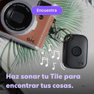 🔔 Haz sonar tu Tile Pro para encontrar objetos perdidos como llaves, mochilas o cámaras 🎒📷.
