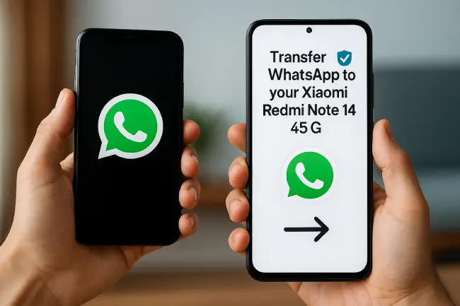 Transferencia de WhatsApp entre móvil antiguo y Xiaomi Redmi Note 14 5G paso a paso con seguridad y sin perder datos 📲🔁✅
