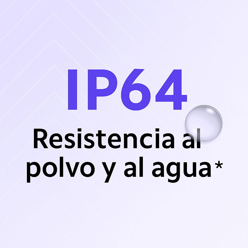 Certificación IP64 del Redmi Note 14 5G: resistencia al polvo y salpicaduras, ideal para viajes y aventuras.