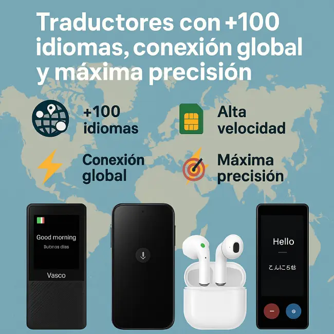 Comparativa de traductores de voz inteligentes para viajar: velocidad de traducción, precisión en idiomas, compatibilidad offline y funciones avanzadas para no quedaros en ridículo en el extranjero 🌐⚡🗣️